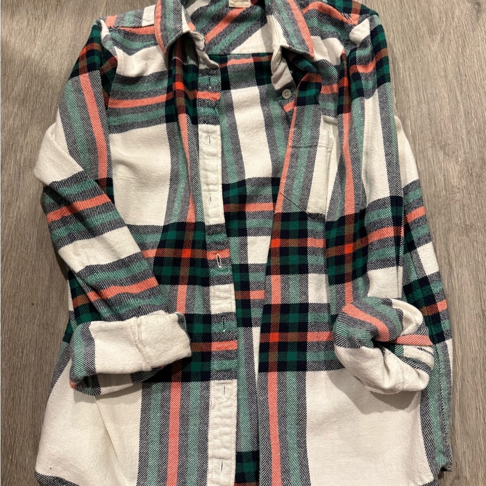 J. Crew Multicolor Plaid Shirt